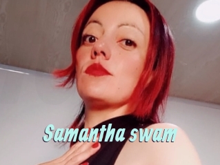 Samantha_swam